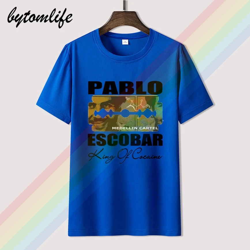 Pablo Escobar T-Shirt Medellin Kartelio Karalius Kokaino Platonas A Plomo Kolumbijos Vyrų, Moterų Medvilnės, trumpomis Rankovėmis Viršūnes Tee