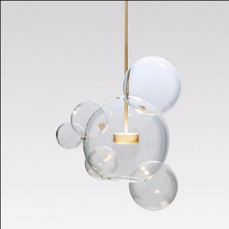 Šiuolaikinės Stiklo rutulį Pakabukas Lempa, LED Burbulas paprastas gyvenimo kambario, Miegamasis, Valgomasis kabo šviesa