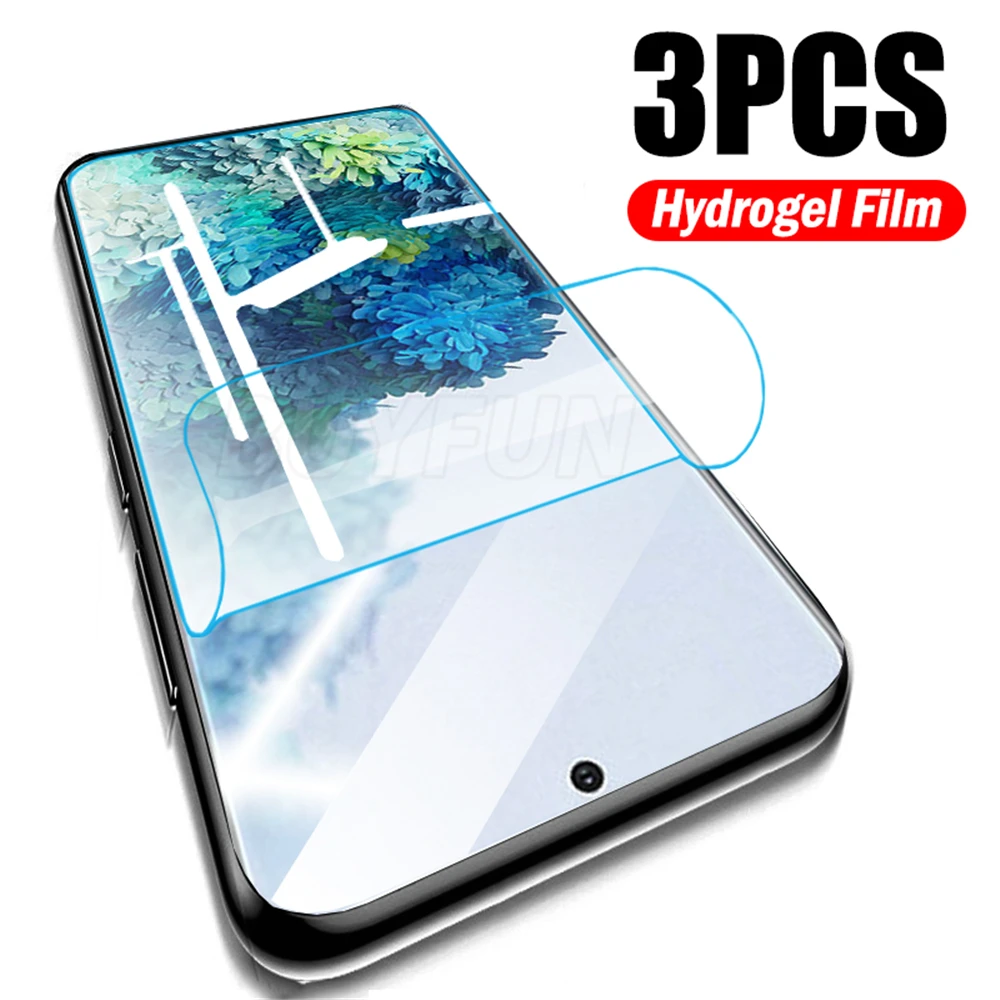 3pcs Hidrogelio Plėvelės Samsung Galaxy S20 Ultra 5G Screen Protector For Samsung S20 Ultra 20+ S10 5G S8 S9 Plus Soft Filmas