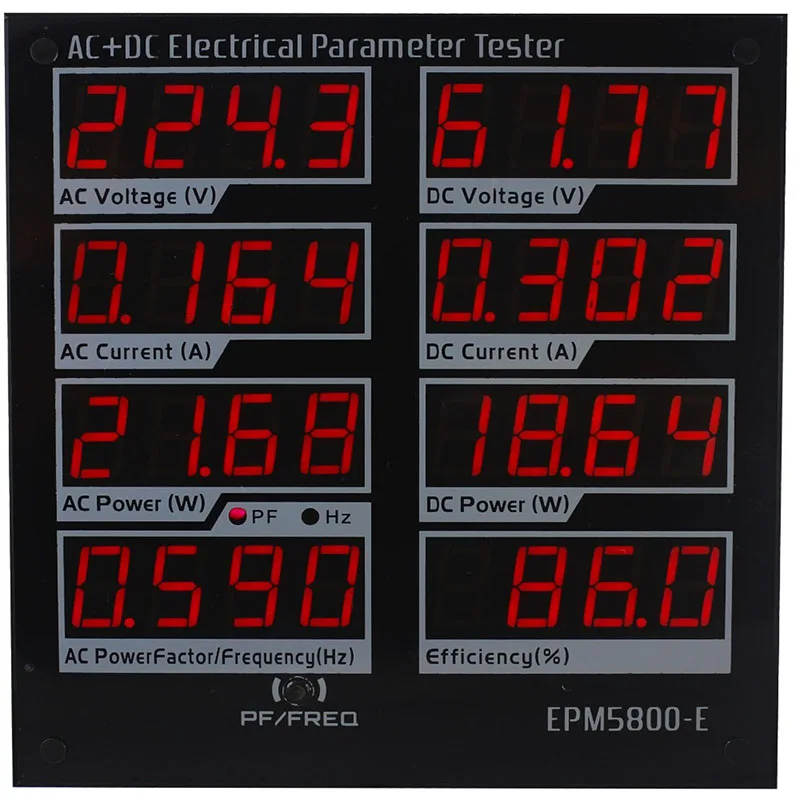 ZHURUI EPM5800-E AC/DC galios matuoklis/ watt meter/Elektros paremeters testeris/ bandymo Maitinimo/Vairuotojas/efektyvumo/ac /DC