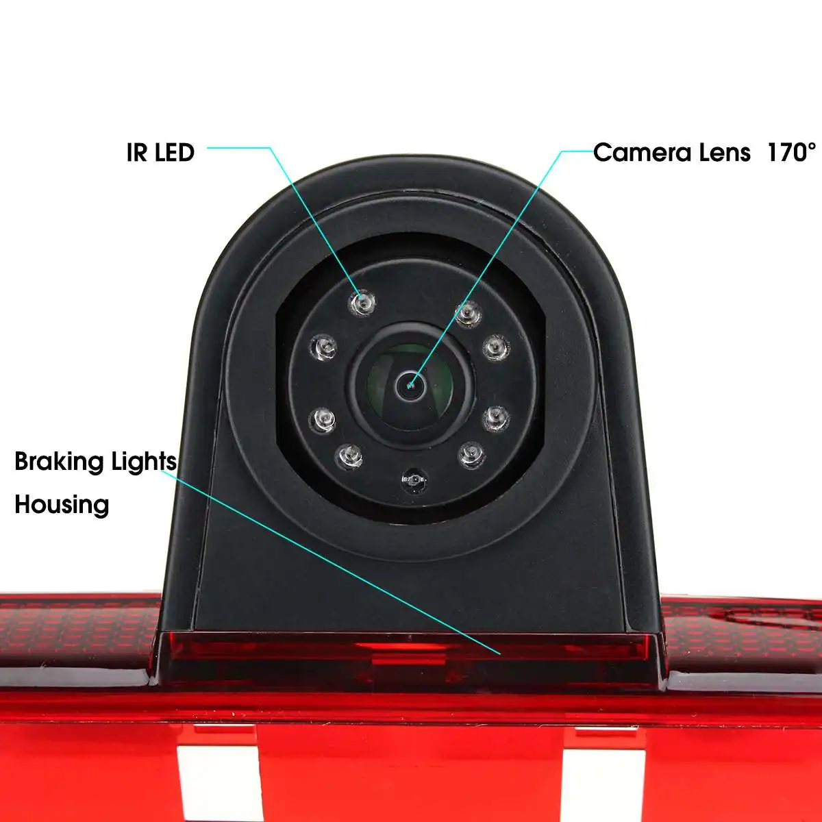 CCD HD Automobilio Galinio vaizdo Kamera, Atbulinės LED Stabdžių Žibintas Stovėjimo Naktinio Matymo Atsarginės Mercedes benz Sprinter VW Crafter