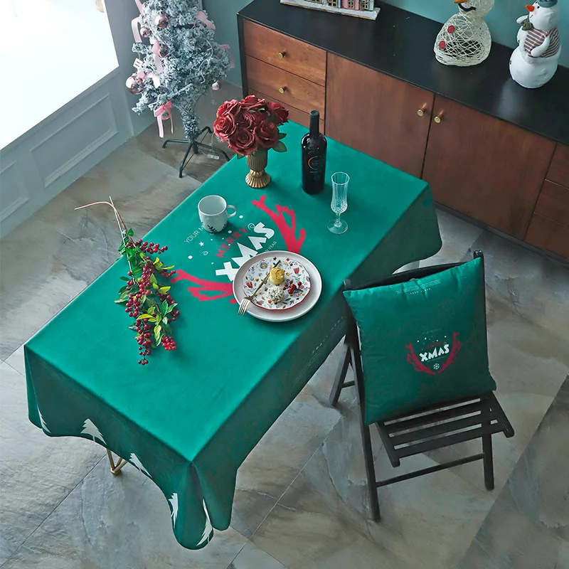 Kalėdų ir Naujųjų metų Šaliai staltiesė Oilproof Valgomasis Stalas Padengti Audiniai Dulkių Kalėdinė dekoracija stalo padengti audiniai