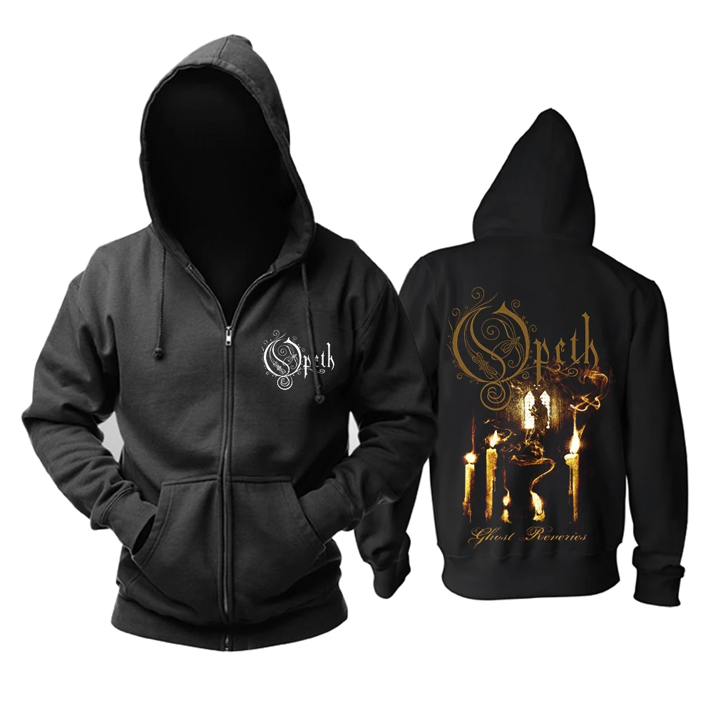 Bloodhoof Opeth juosta Progressive Metal Black death metalo užtrauktuką hoodie
