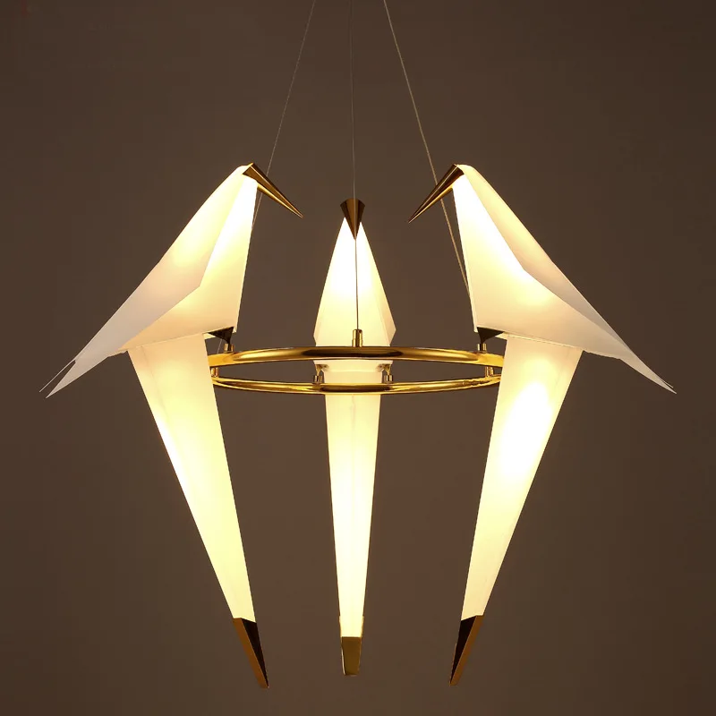 LED Posmodern Geležies Akrilo Art Deco Meilės Paukščių Dizaineris Blizgesio Pakabos Šviestuvas Lampen LED Šviestuvo Apšvietimo Valgomasis Kambarys