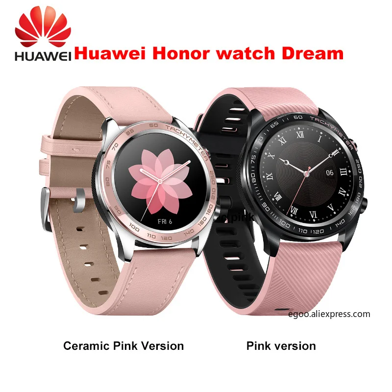 Huawei honor žiūrėti svajonė smartwatch 1.2 colių AMOLED touchscreen heartrate stebėsenos BT4.2 WS GPS vandeniui 5ATM