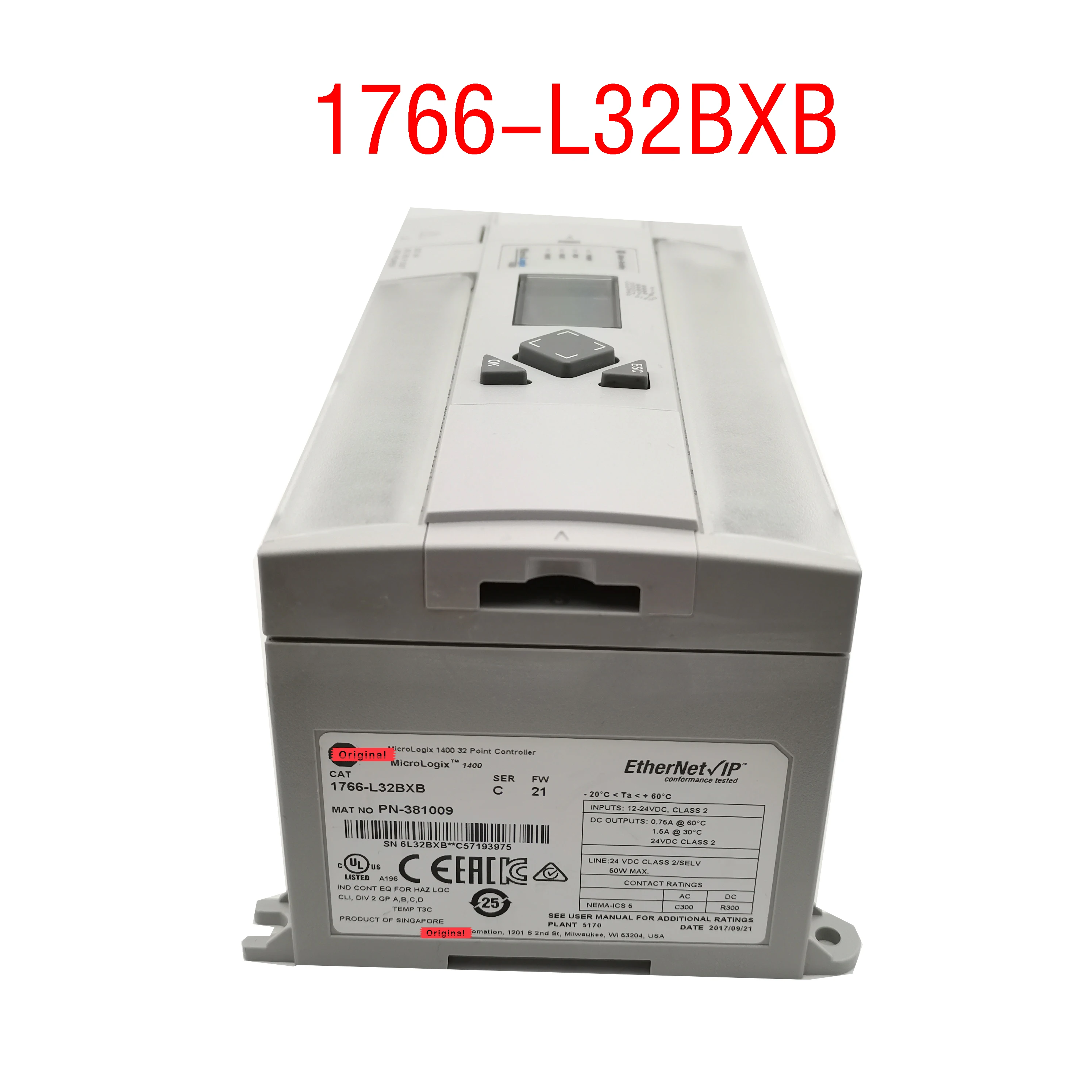 Visiškai naujas originalus 1766 metais-L32BXB 1766L32BXB Allen Bradley MicroLogix 1400 PLC 1766 METAIS-L32BXB