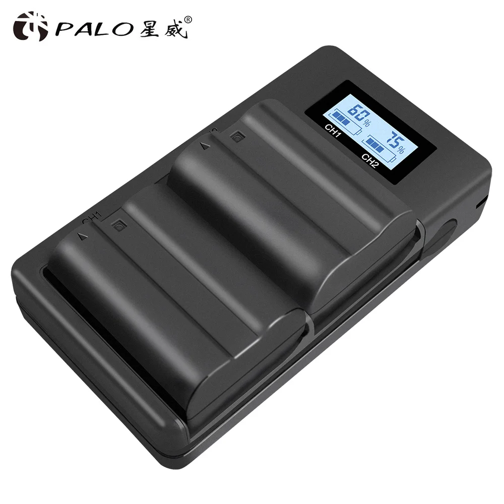 PALO 2vnt EN-EL15 Įkraunamas Baterijas+LCD Ekranas baterijos Kroviklį su USB Laidu, skirtas 