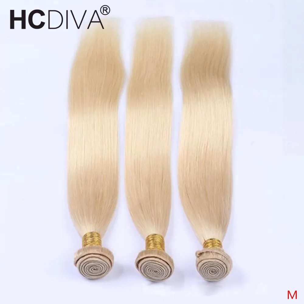 613 Blond Plaukai Bundle1/3/4 Brazilijos Plaukų Pluoštas Tiesiai Pynimo Remy Human Hair Ataudų 32Inch Šviesūs Žmogaus Plaukų Pratęsimo