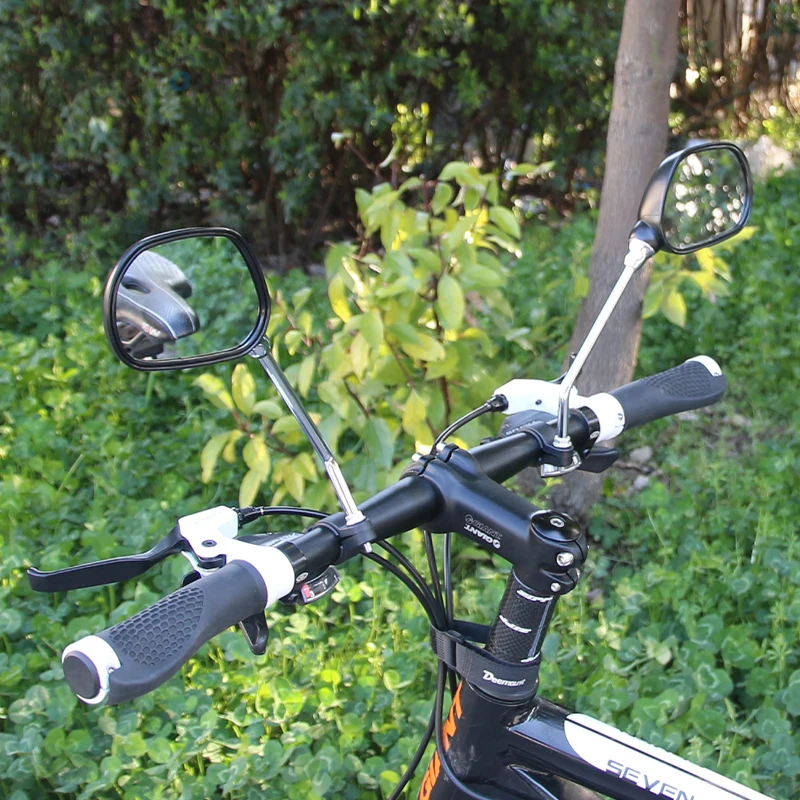 2VNT Dviračio galinio vaizdo Veidrodėliai Vairo Dviračių MTB Veidrodėliai Dviračių Galinio vaizdo Veidrodėlis Kelių dviratį Dešinės ir Kairės pusės veidrodžiai