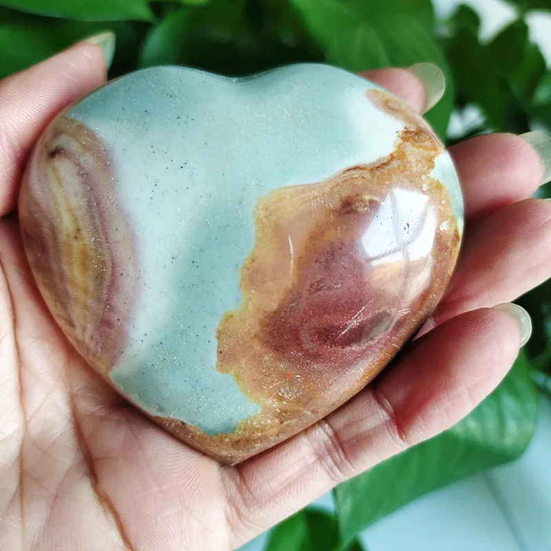 AAA Natūralus jūros akmuo širdyje, crystal akmens mineralinė pavyzdys kristalų stonLove ornamentu
