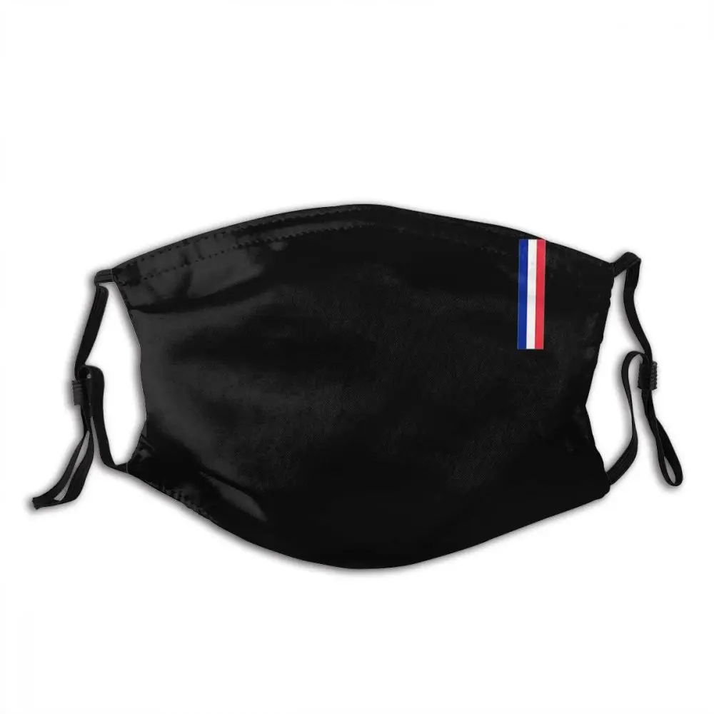 Prancūzijos vėliava Pabaigos Karantino Daugkartinio naudojimo Burnos, Veido Kaukė su Filtrais, Stabdžių Migla Dulkių Įrodymas Poliesteris apsauginis Dangtis Mufelinė Suaugusiųjų