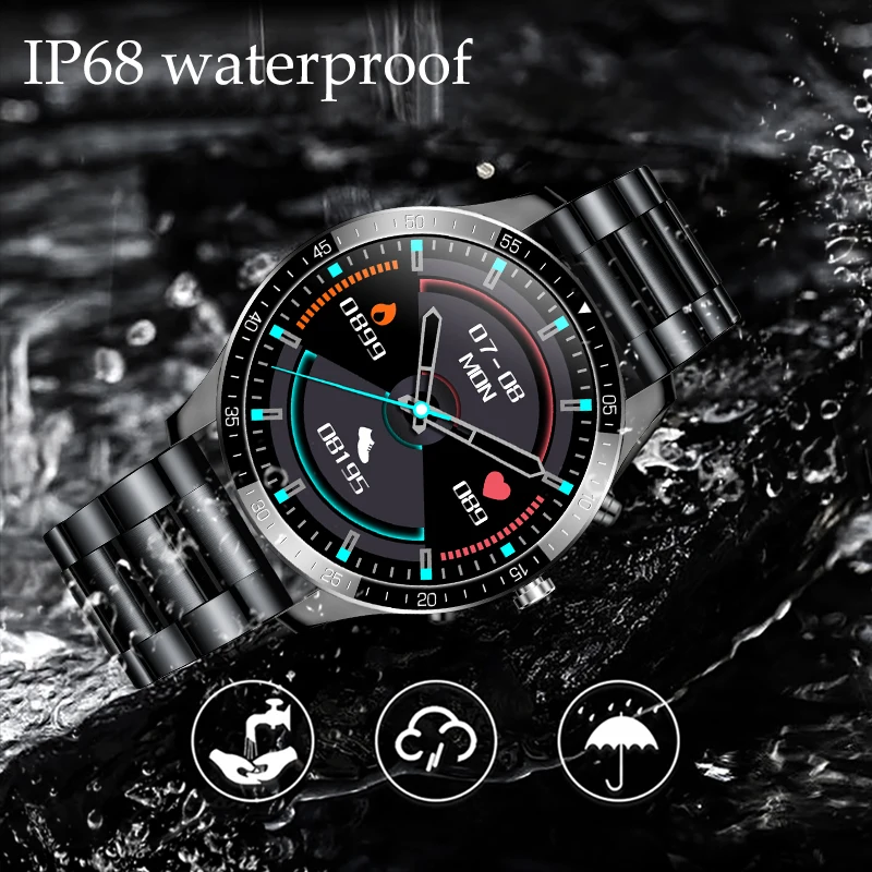 LIGE Naujas Smart watch Vyrų 1.3 visiškai Jutiklinis ekranas smart watch Širdies ritmo Monitoringo vandeniui Sporto Treniruoklių žiūrėti 