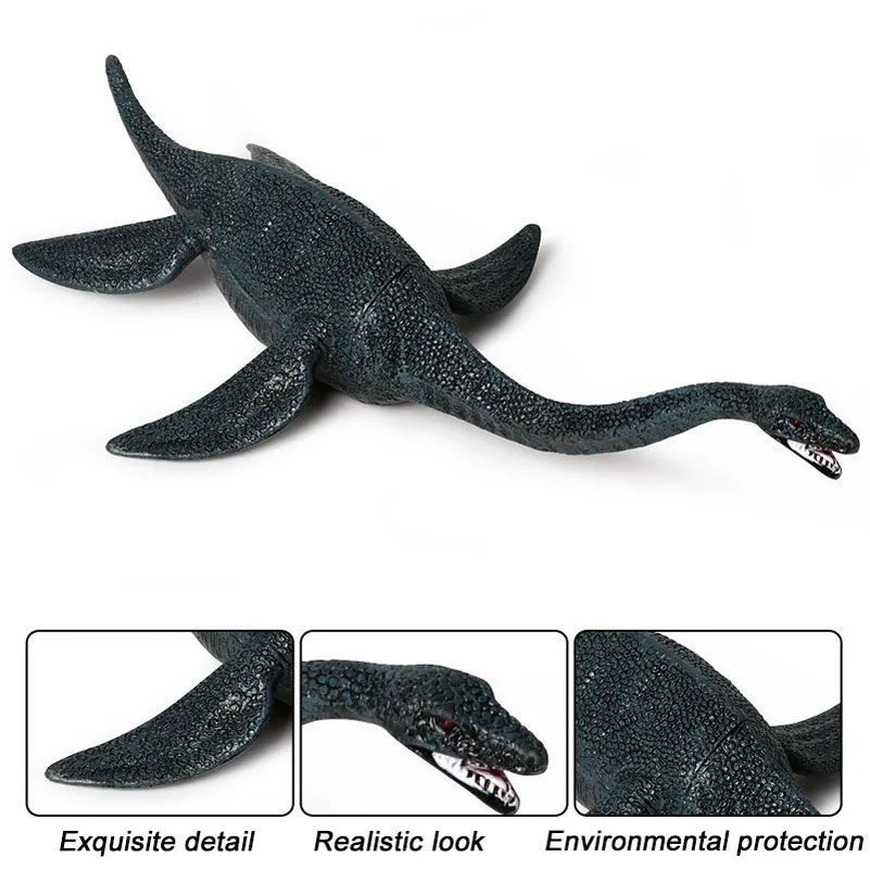Modeliavimo Plesiosaur Priešistorinių Gyvūnų Modelio Statinio Jūrų Gyvybės Minkštas Klijai Apdailos Veiksmų Skaičius, Vaikų Žaislų Kolekcija