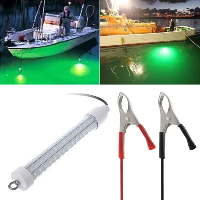 10W Povandeninės Žūklės Šviesos diodų (LED) Valtis Lempos Naktį Šviesos Masalas Suvilioti Pritraukia Žuvis 2835 SMD LED Žalia Šviesa