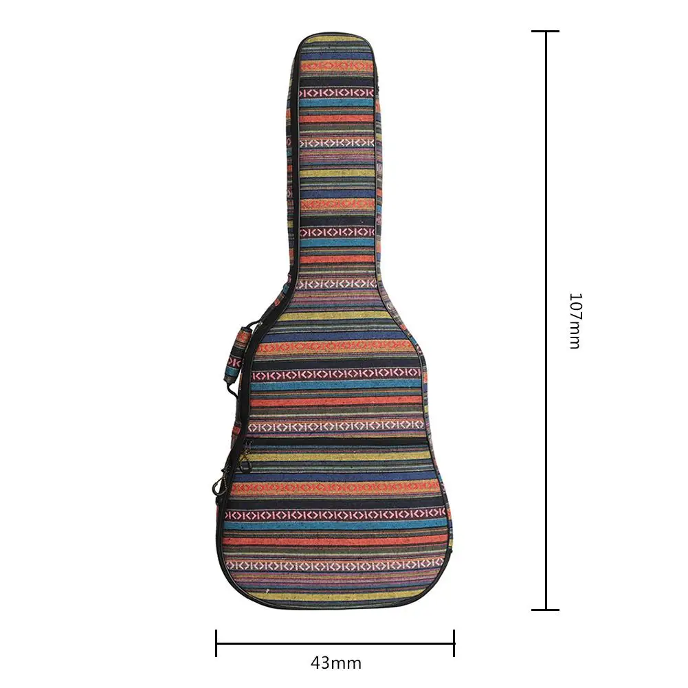 Elektrinė gitara atveju Longteam Etninės Mezgimo Stilius 40in 41 Colių atsparus Vandeniui Akustine elektrine Gitara, dėklas Kuprinė