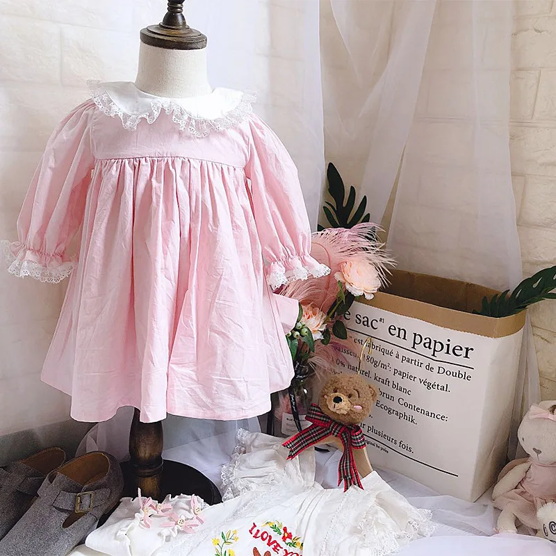2019 m. Rudenį ispanijos Baby Girl Vitange Vestuvių Suknelė Aukštos Kokybės Individualų Siuvinėta Liemenė+suknelė Nustatyti Kalėdų Suknelė