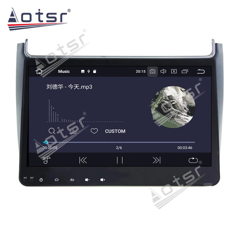 Volkswagen VW Polo 2012-2016 Automobilio Multimedijos Radijo Grotuvas Stereo ekrano Android10 DSP 10.1 COLIŲ IPS ekraną, GPS Navi galvos vienetas