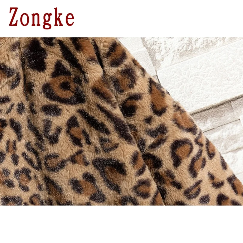 Zongke Leopard Gobtuvu Švarkas Vyrams 2020 Japonijos Streetwear Vyrų Žiemos Striukė Atsitiktinis Striukės Vyrams, Prekės Kailis M-4XL
