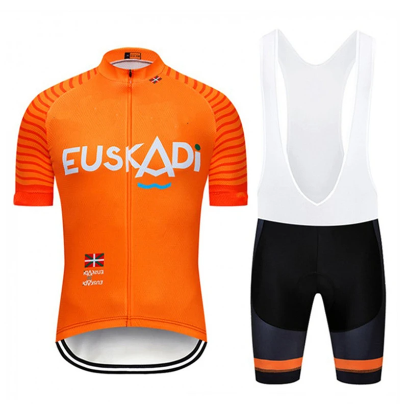 UK Euskadi Pro Komandos dviračiu Vyrų vasaros Naują trumpą rankovė džersis šortai, kombinezonai su antkrūtiniais nustatyti dviračių drabužių ciclismo maillot roadcycling rinkinys