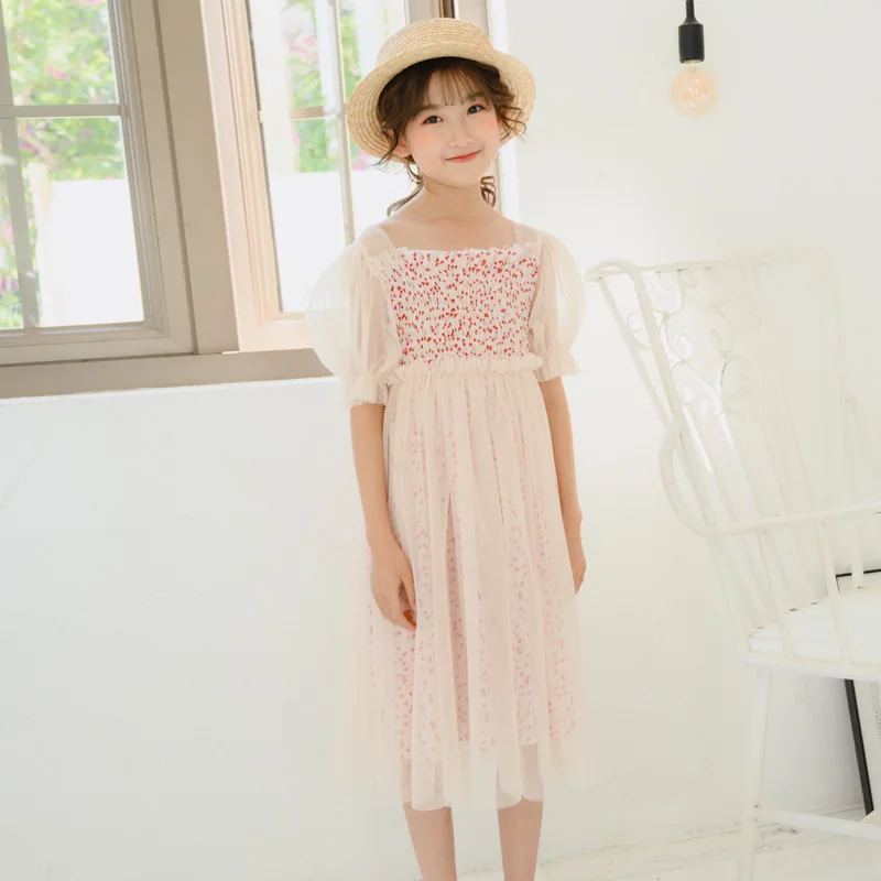2020 Metų Vasaros Naujas Paauglys Mergaičių Tinklinio Suknelė Mielas Dot Vaikų Mergaičių Princesė Suknelės Mados Vaikų Šalis Elegantiškas Suknelės, #8794