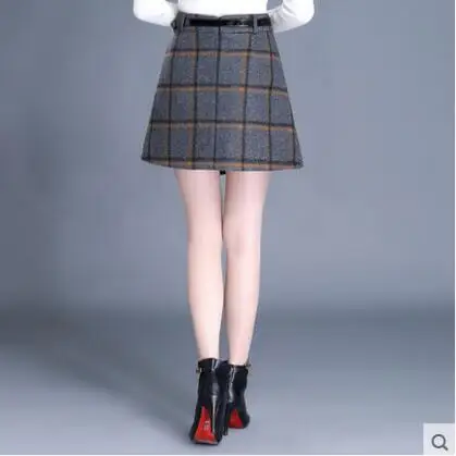 2020 m. rudens ir žiemos Mados atsitiktinis seksualus pledas prekės ženklo moterų moterų, mergaičių storio Mini sijonai, drabužių