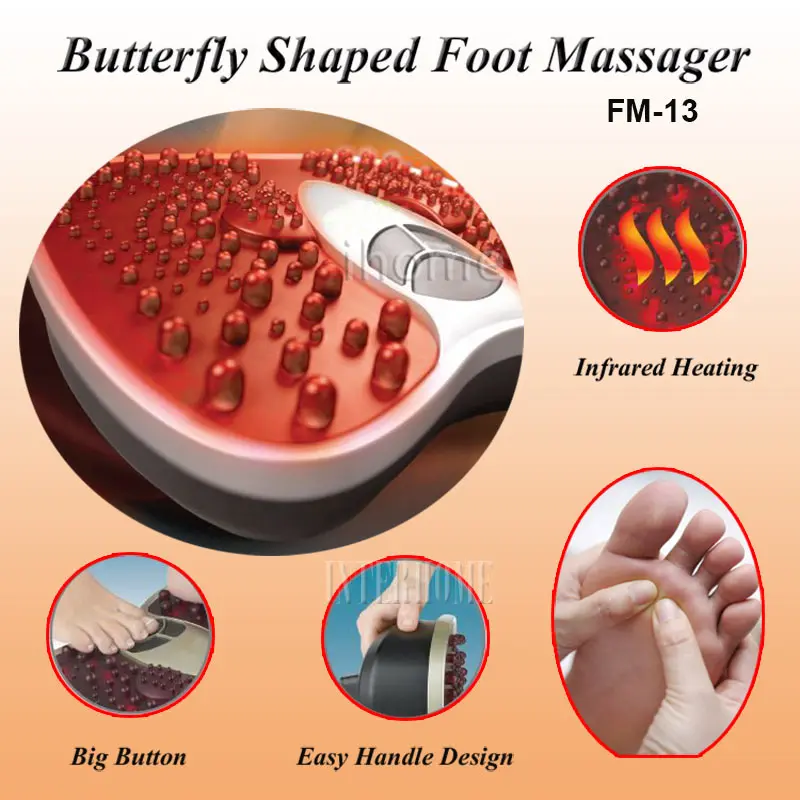 Naujas Pėdų Refleksologija Elektros Vibruojantis Pėdų Masažas Infraraudonųjų Spindulių Šilumos Terapija, Kūno Atsipalaiduoti Kraujo Apytaką Šiltas Šaltas Kojas Massager