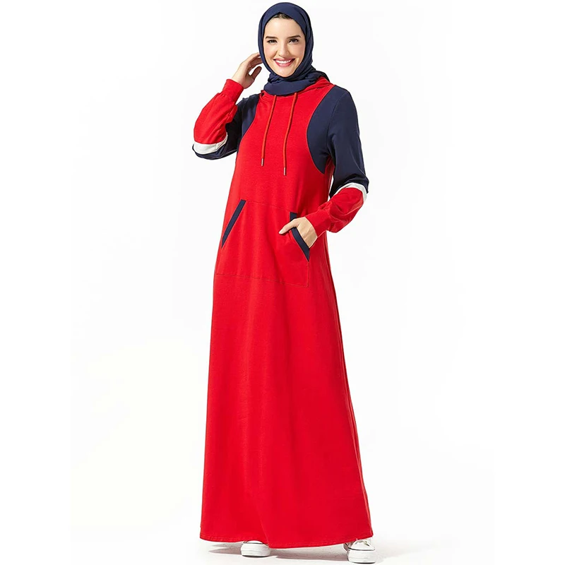 Naujas Musulmonų Suknelė Islamo Turkija Plius Dydis Moterų Dubai Stilius Patogus Megztinis Susiuvimo Turėti Kišenėje Arabų, Artimųjų Rytų Kimono