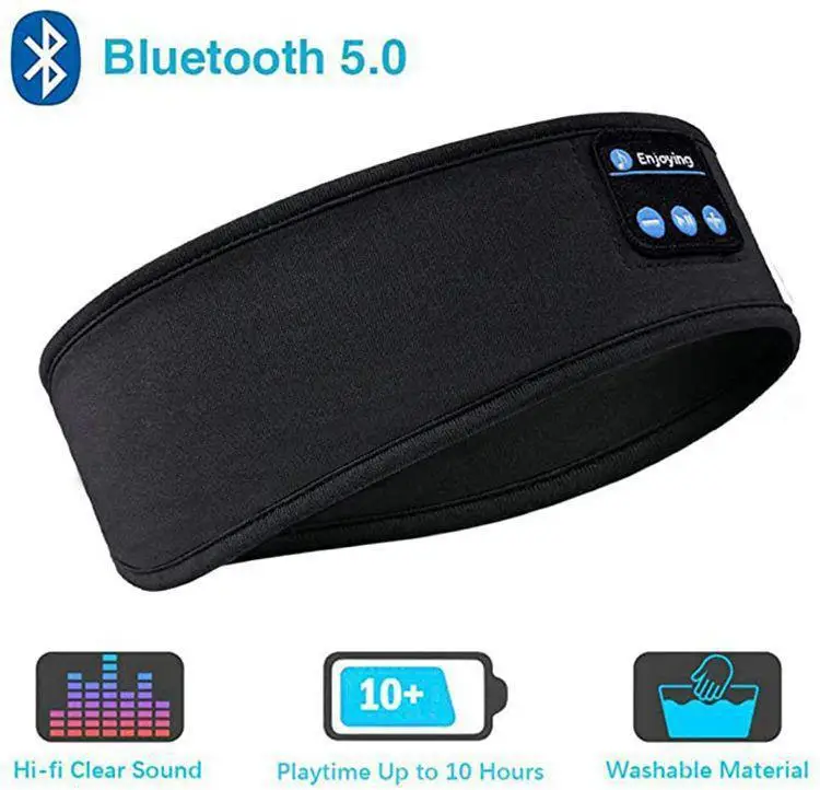 Miego Ausines, Bevielį Bluetooth ekrano užsklandą Built-2 Ultra-Plonas Garsiakalbiai Mic Ultra-Minkštas Skalbti Sporto, Muzikos laisvų Rankų įranga Ausinės