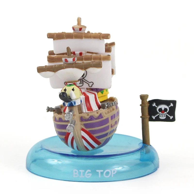 6pcs/set 5-7cm Vienas Gabalas Mielas Piratų laivas Tūkst. Saulėtas Vyksta Linksmų Piratų Valtis PVC Pav Mini Žaislai