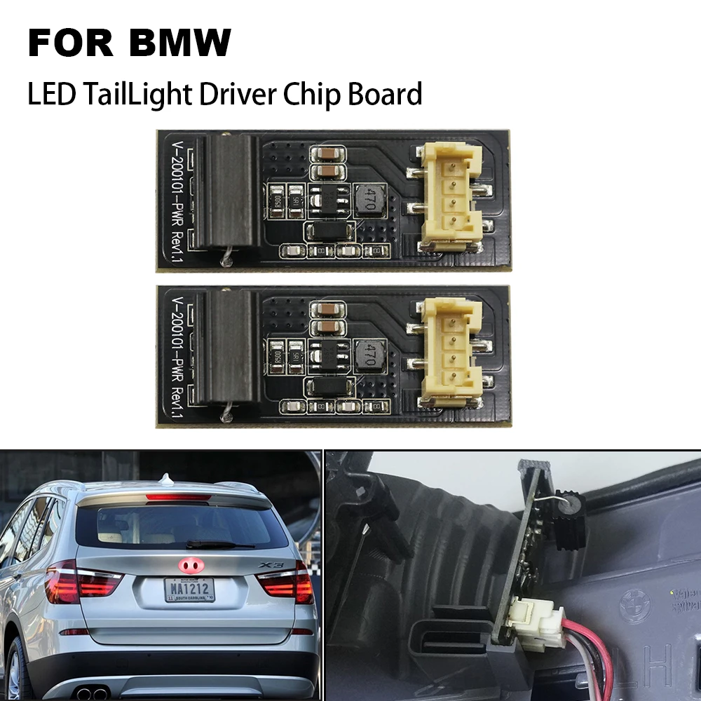 BMW X3 F25 2011 2012 2013 2016 2017 LED užpakalinis žibintas Galinis Vairuotojo Chip B003809.2 Pakeitimas Valdybos, VADOVAUJAMOS Uodegos Šviesos