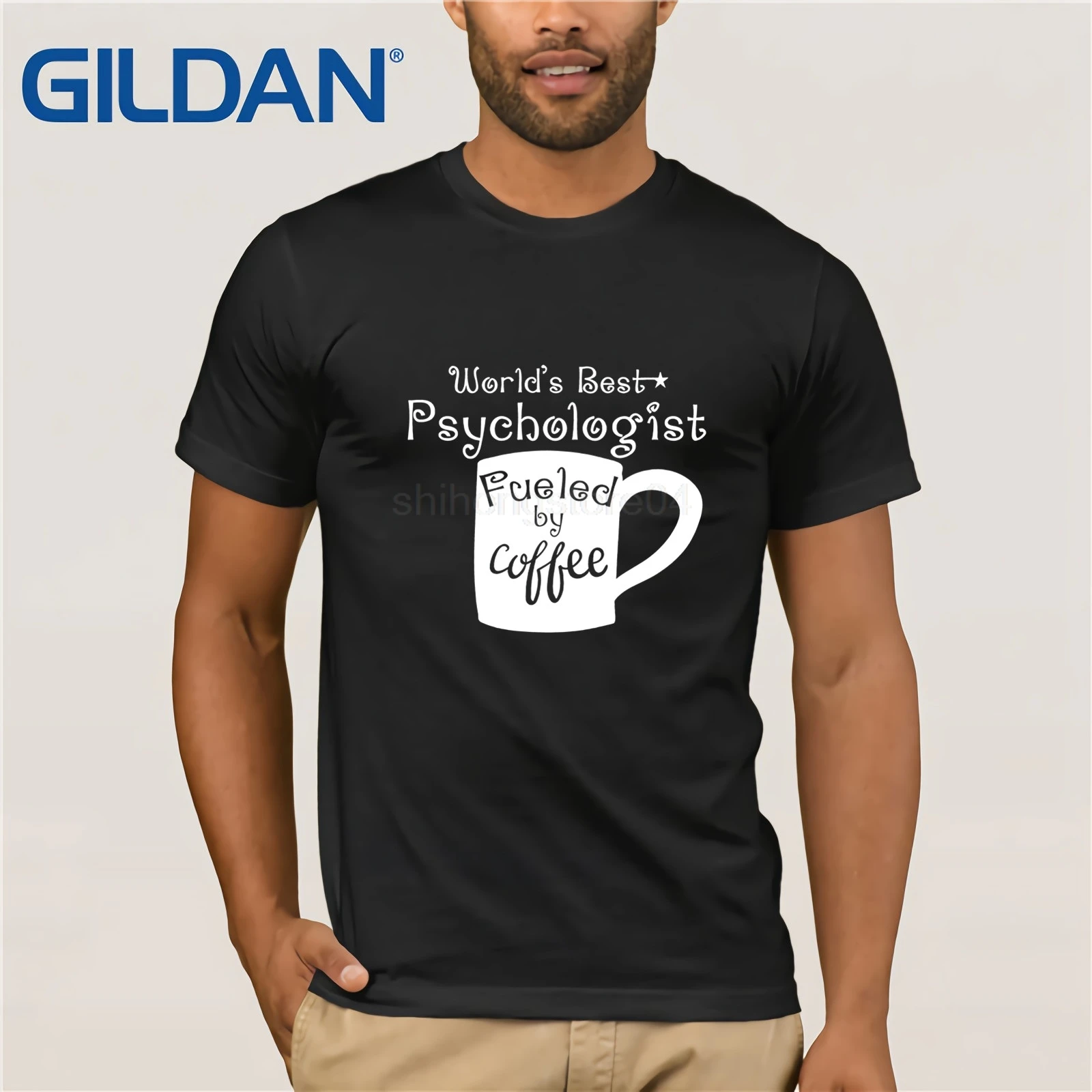 Geriausių pasaulio Psichologas, Kursto Kavos Psichologijos Marškinėliai t-shirt