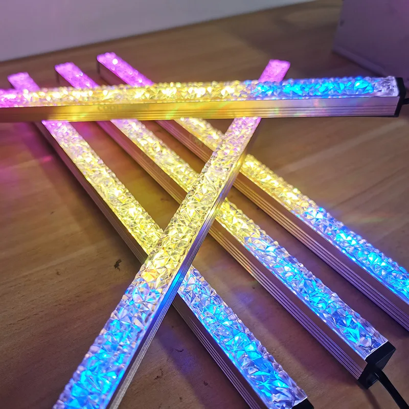 COOLMOON Diamond Šviesos Juosta RGB Važiuoklės Dekoratyvinės Šviesos LED Juosta Simfoninis AURA Plokštė Dievo Šviesos Sinchronizuoti Hard Light Bar