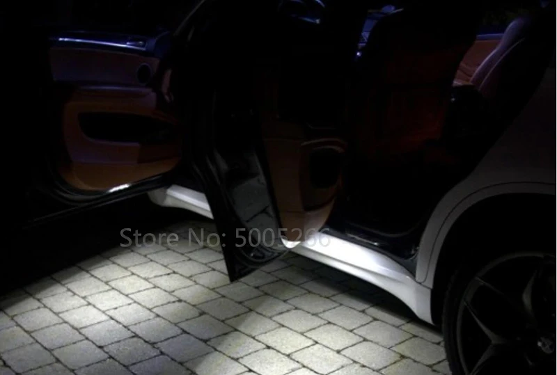 LED Durų Mandagumo Lengvųjų Automobilių Kojoms Kamieno Lempos Šviesos Audi RS4 A6 S6 A8 S8 Q5 Q7 Skoda 987 