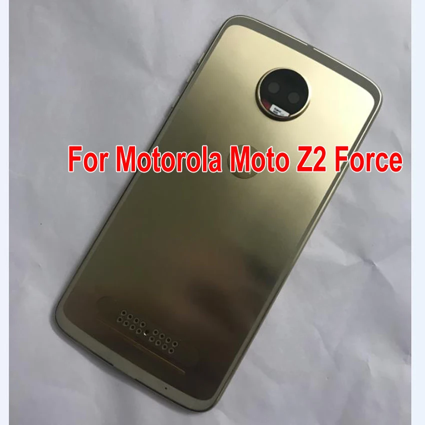 Originalas Geriausias Motorola Moto Z2 Jėga Atgal Akumuliatoriaus Dangtelį Būsto Duris, Galiniai Atveju Telefono Dangtelį su Kameros Stiklo Objektyvas + Mygtukai