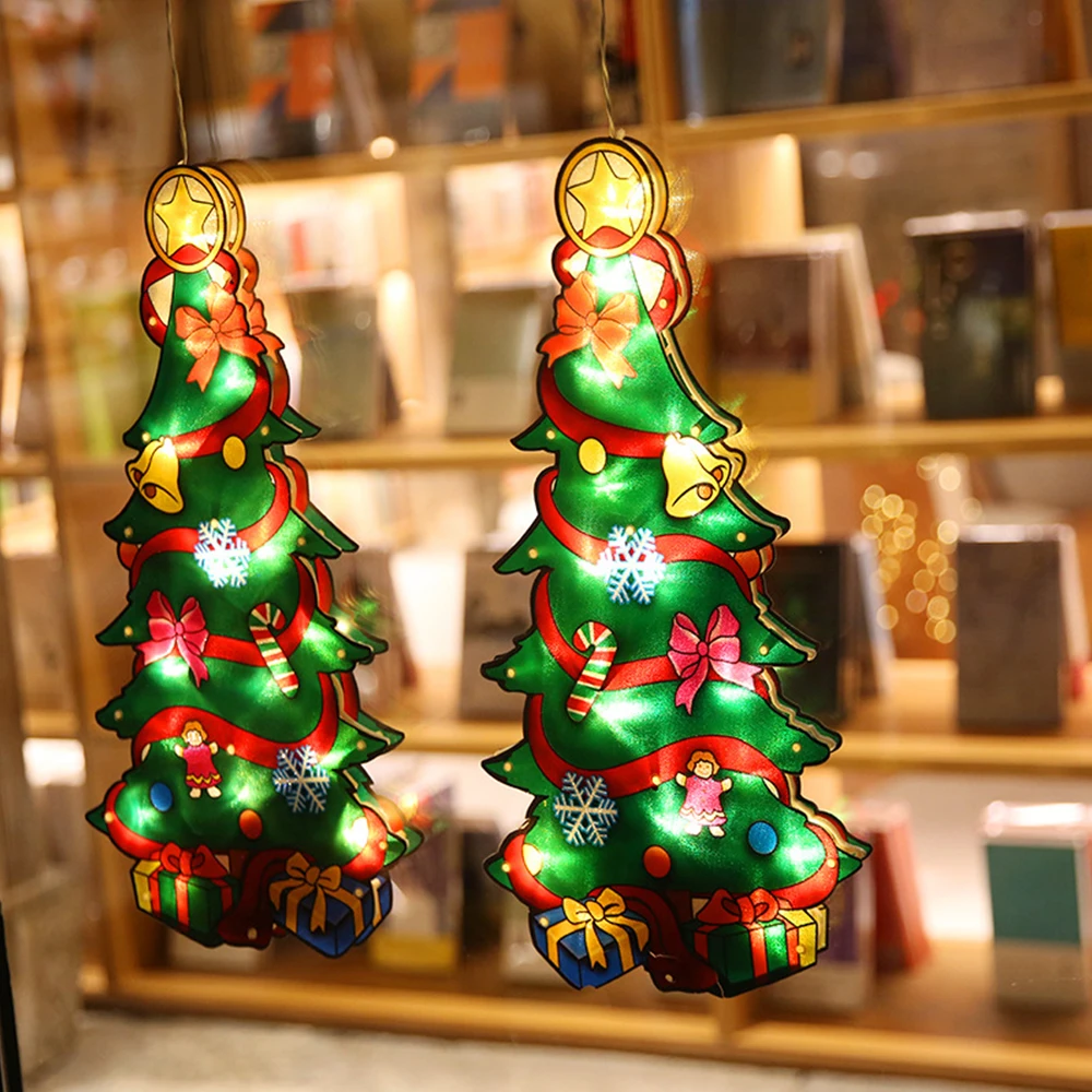 2020 Kalėdų Žiburiai Lango Kabo LED Šviesos Šviesos Kalėdos Papuošalai Atmosferą Arenoje Atostogų Dekoracija Namuose Viešbutis Parduotuvė