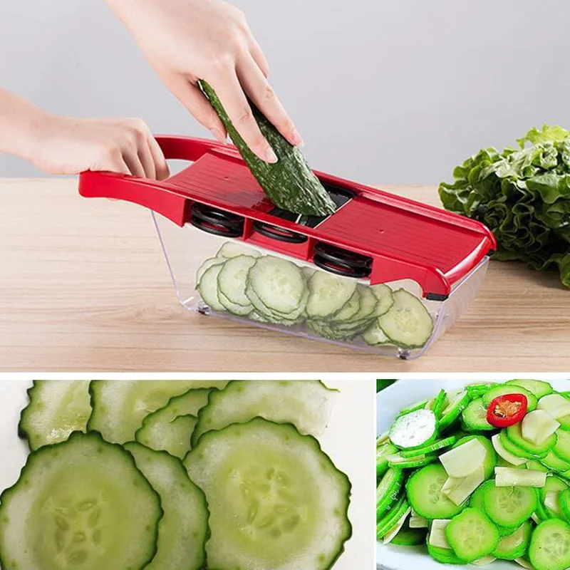Stiprus 1Set Daržovių Cutter su Plieno Ašmenys Mandoline Slicer Bulvių Skustukas Morkų Tarka Daržovių Peilis Virtuvės Reikmenys