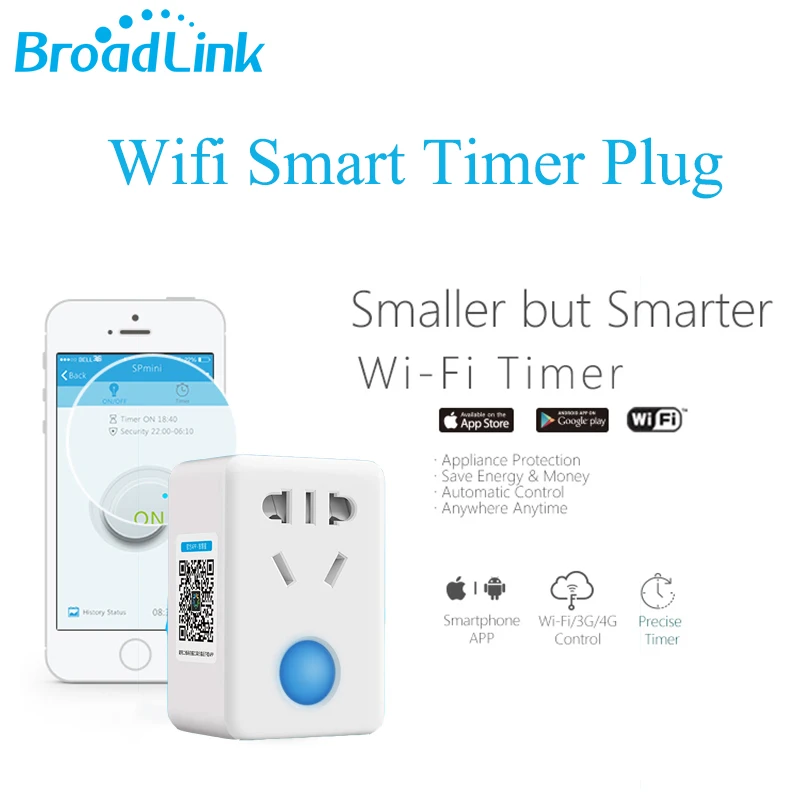 Broadlink SP Mini3 Smart Wifi Kištukinis Jungiklis+Laikmatis+Extender 