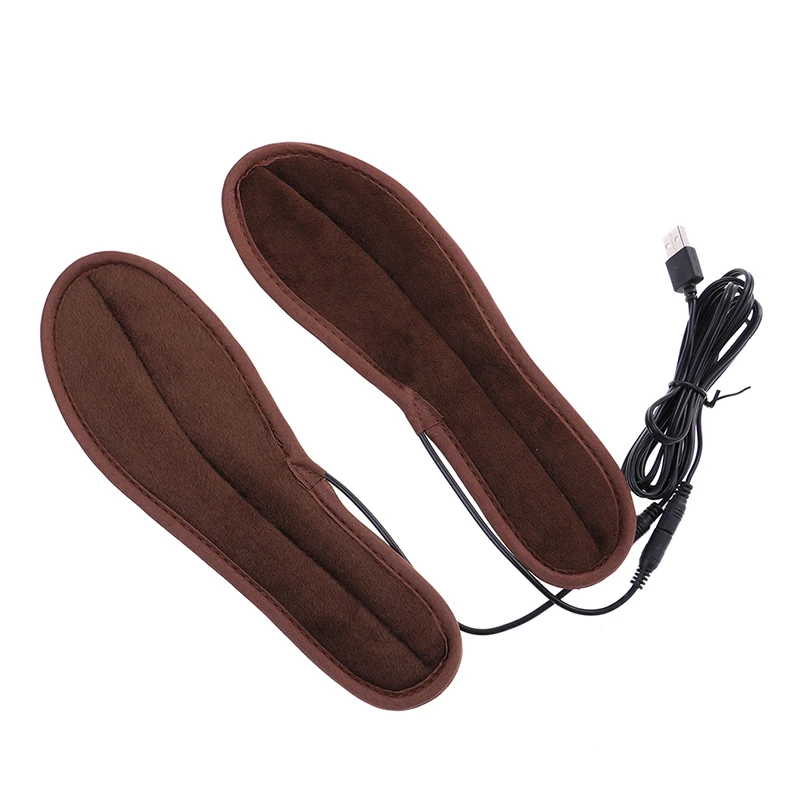 Žiemą Laikyti Šiltai Pėdų Batų Vidpadžio USB Elektriniai Pliušinis Kailis Šildymo Vidpadžiai Naujas