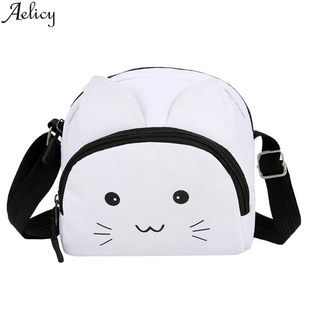 Aelicy Cute kačių drobės rankinė moterims 2020 vientisos spalvos laisvalaikio rankinė, lauko krepšys drobės užtrauktukas pečių maišą