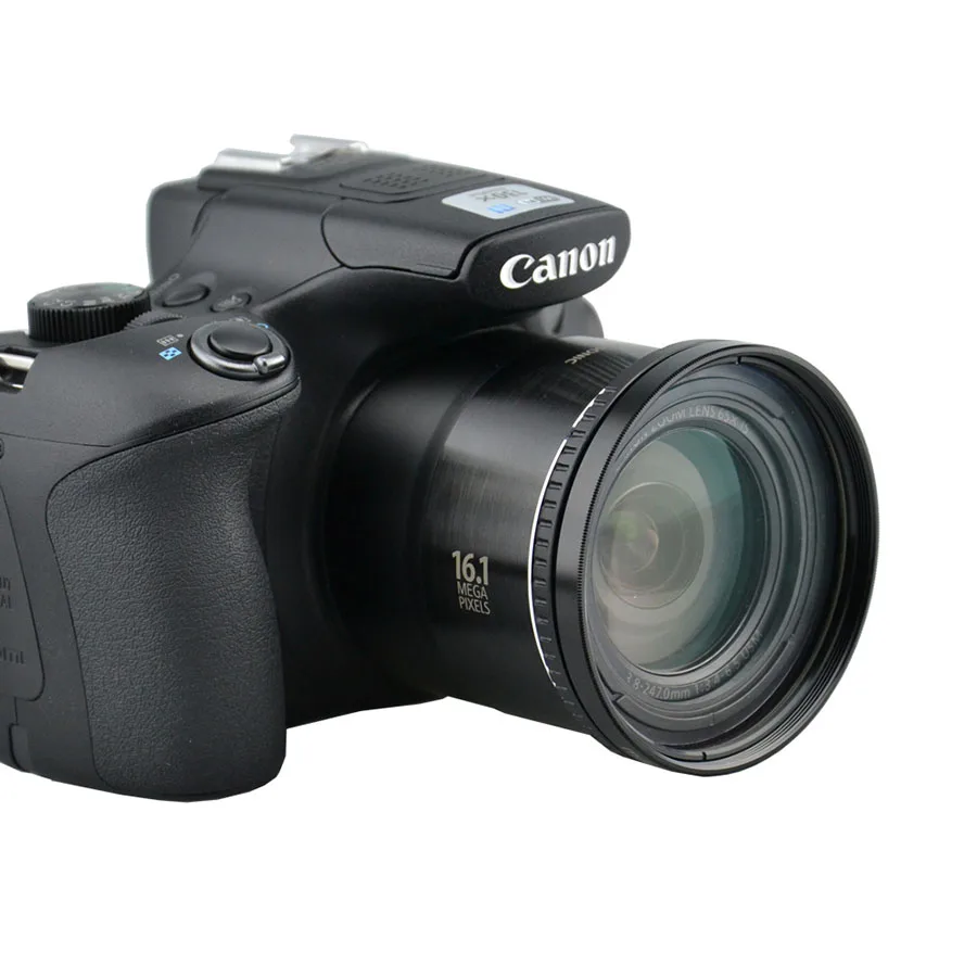 4 in 1 Kameros Objektyvo Filtro Adapteris Nustatyti FA-DC58A už SX520 SX50 SX60 į 58mm, Adapterio + Objektyvo Dangtelis + Objektyvo Gaubtą + UV Filtras