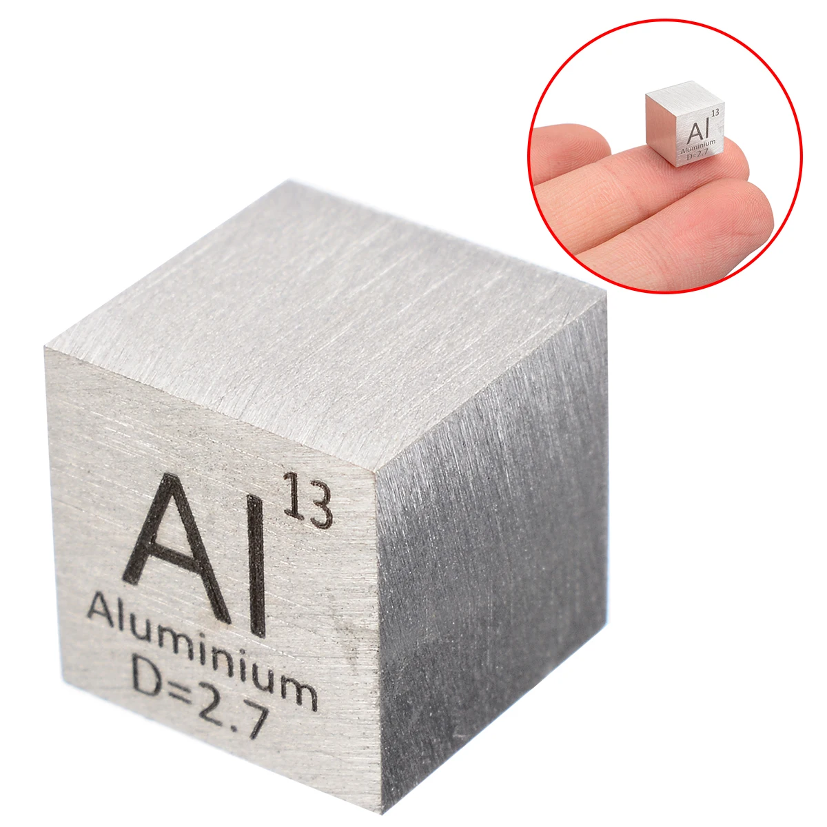 1Pcs 99.99% grynų Elementų periodinės Lentelės Kubo Aliuminio 10mm Kubo Raižyti Elementų Periodinės Lentelės