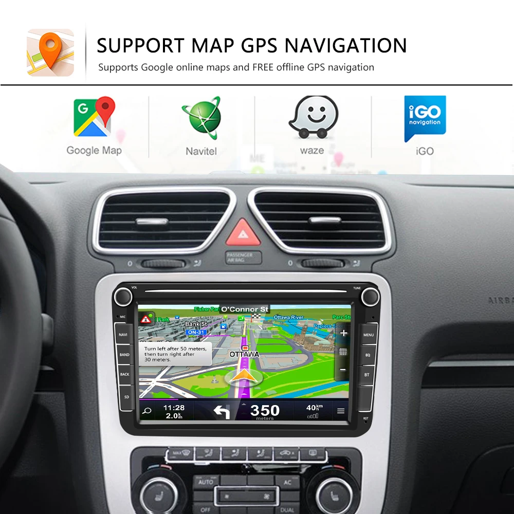 AMPrime Android 2 din CarDVD Multimedijos grotuvas GPS Navigacija, WIFI Autoradio Radijo Mirrorlink USB FM Automobilio garso sistema Su Galinio vaizdo Kamera