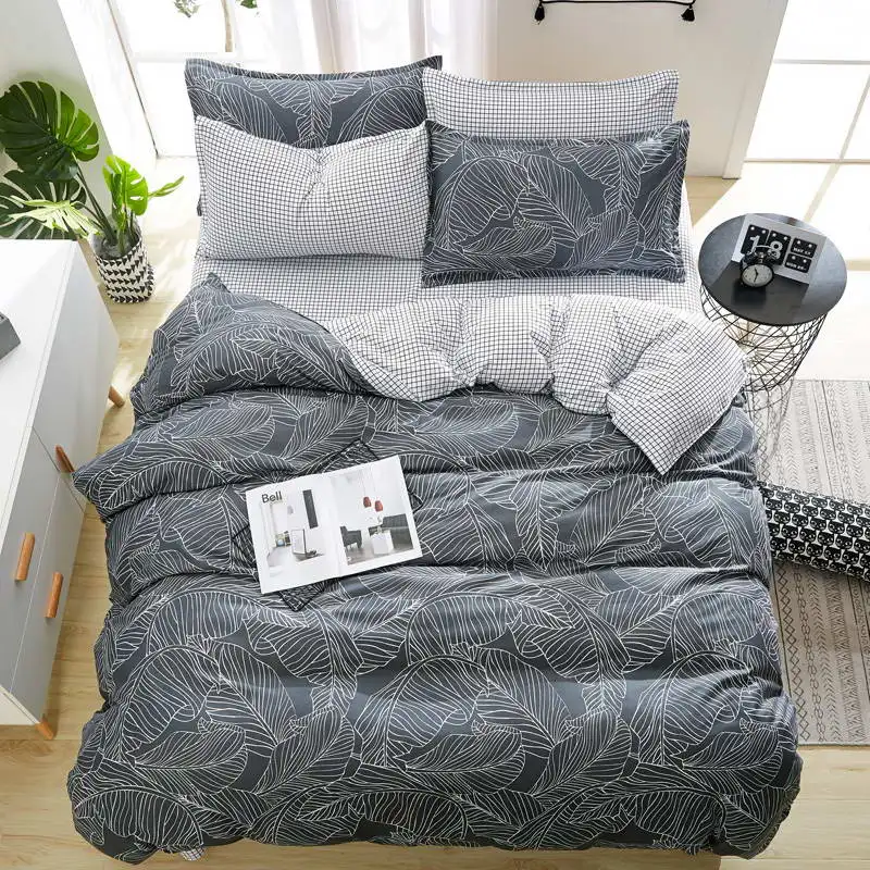 Patalynės Komplektas Mados namuose prabangos lova tituliniame lape Užvalkalas Banguoti juostelės Namų tekstilės Šeimos Lova, Patalynė Aukštos Kokybės