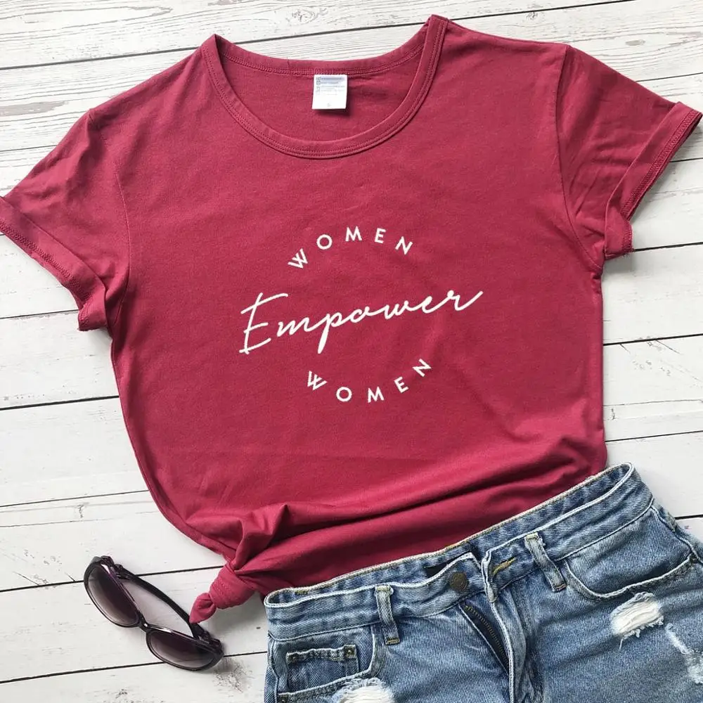 Moterims suteikti daugiau teisių moterims feminizmo T-shirt-Tarptautinę moters Dieną-feminizmas mergina galia šūkis tees vintag hipster dovana viršūnes M023