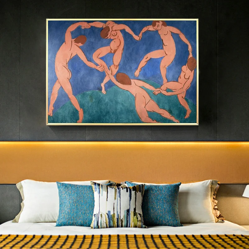 Šokių pagal Henri Matisse Abstrakčios Drobės, Paveikslai Ant Sienų, Menas, Plakatų Ir grafikos Fauvism Meno Nuotraukas Kambarį