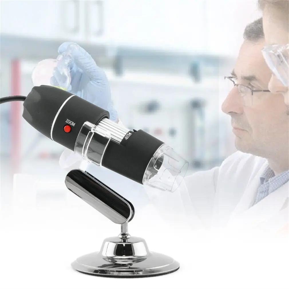 1000X 8 LED Skaitmeninis Mikroskopas USB Endoskopą Kameros LED Mikroskopu Metalo Bazės Nešiojamųjų Endoskopą patikrinimui