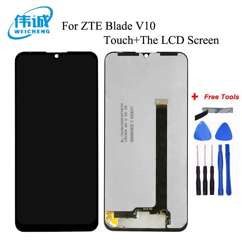 Originalus, Skirtas ZTE Blade V10 LCD Ekranas Jutiklinis Ekranas skaitmeninis keitiklis Skirtas ZTE V10 Jutiklis Ekranas Asamblėjos Ekranas LCD Ekranas Su karkasu
