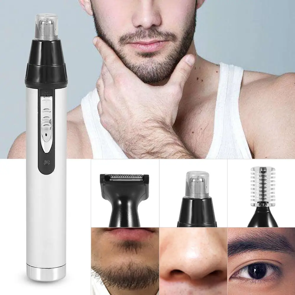 3 1. Elektros Nosies, Ausų Žoliapjovės Vyrų USB Įkrovimo Skustuvas Mens Plaukų Šalinimo Antakių Trimeras Skutimo Mašina