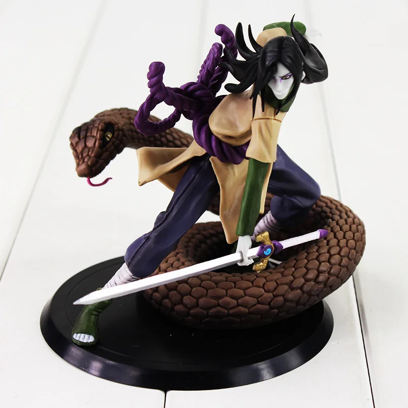 14cm Naruto Shippuden Orochimaru Gyvatė Pav Žaislas Kietas Orochimaru Su Žolės Pjovimo Kardas Lėlės Modelio Surinkimo