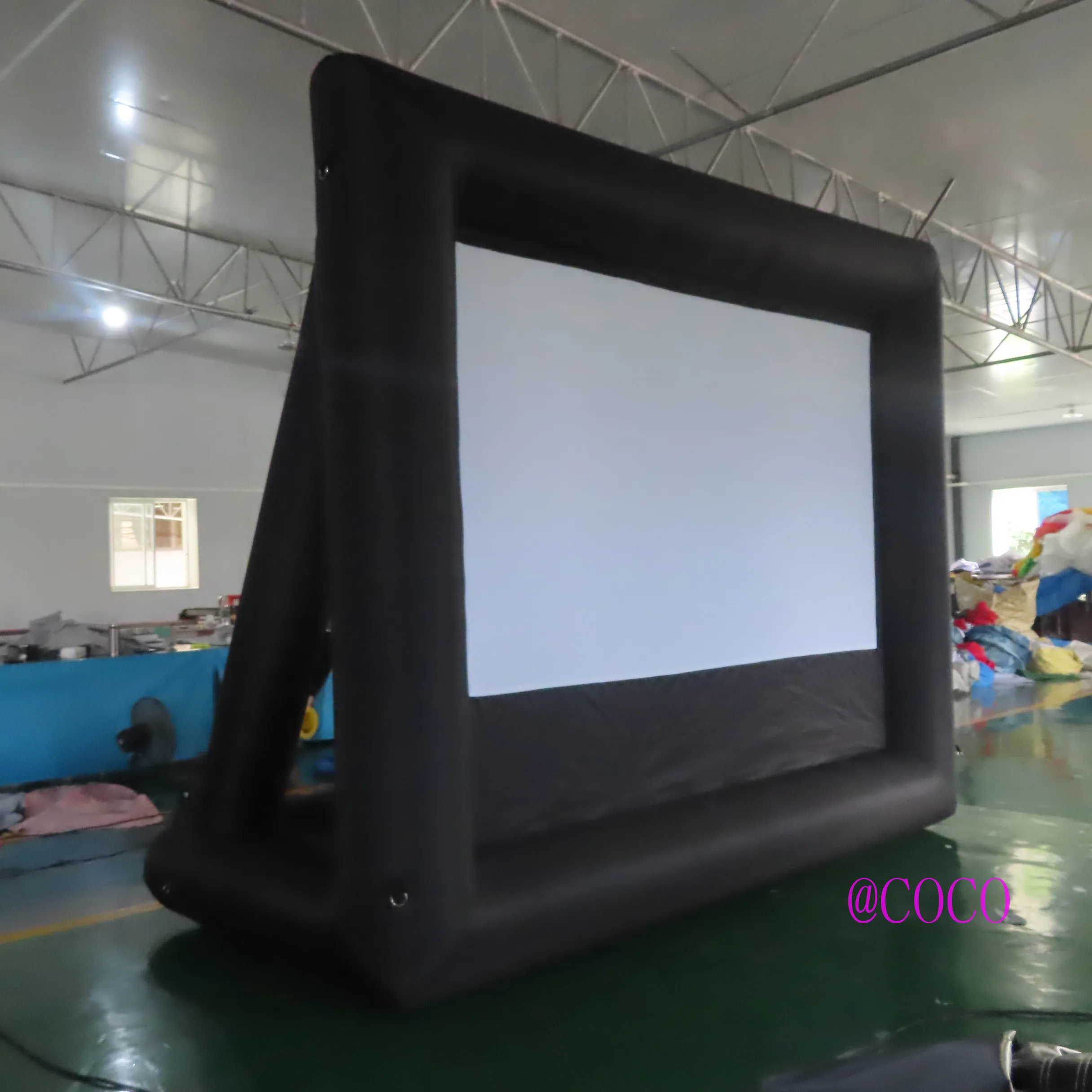 Laisvo oro laivas, durų,16:9 120 cm, namų kino sistemos, pripučiami filmą ekrano,pigūs šeimos kieme pripučiami kino ekrane